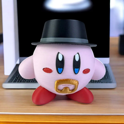 Heisenberg Kirby 3D Printed Model - Kirby Game Collectible Figurine fan art desk pet image 0