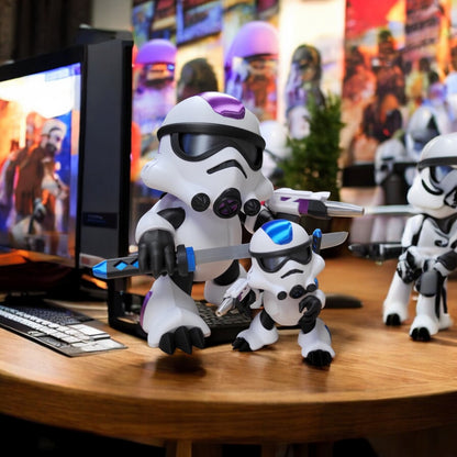 Koopa Trooper Star Wars 3D Print - Super Mario Mashup Desk Figurine image 0