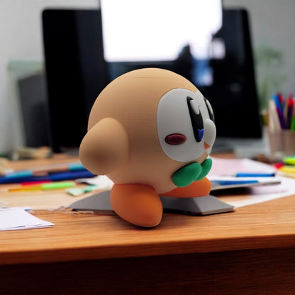Rowlet kirby 3D Printed Model - Kirby Game Collectible Figurine fan art desk pet image 3