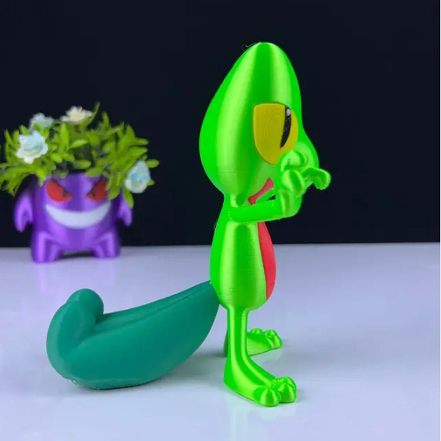 Treecko 3D Printed Model - Pokemon Game Collectible Figurine fan art desk pet image 3