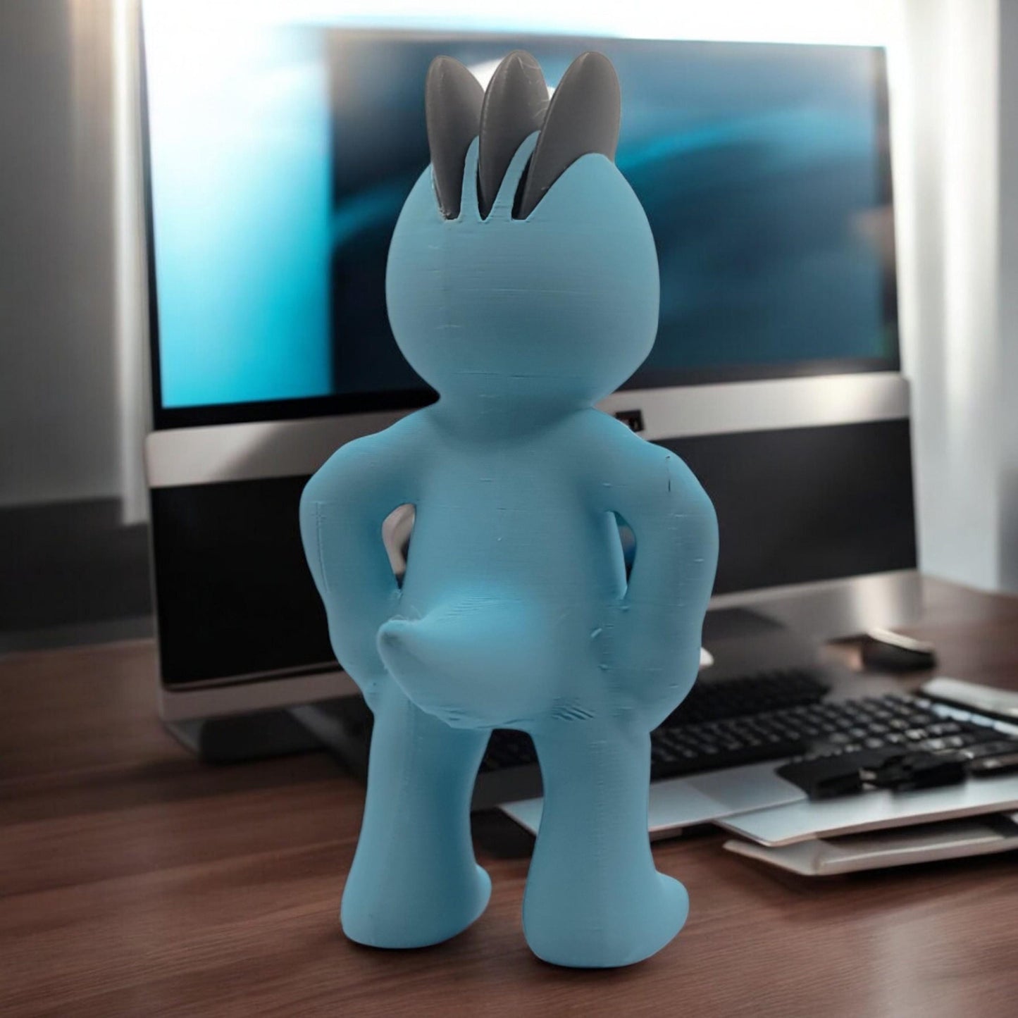 Machop 3D Printed Model - Pokemon Game Collectible Figurine fan art desk pet image 3