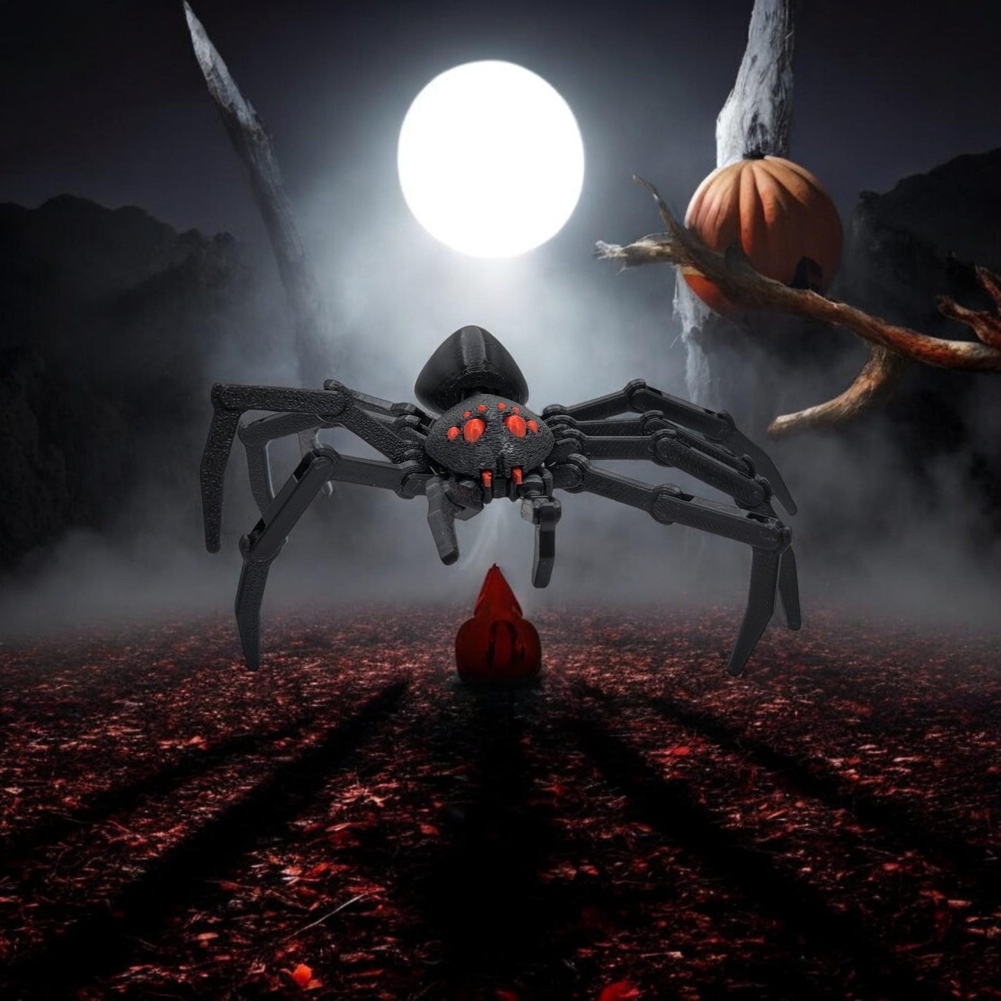 Articulated Spider 3D Printed Model - Halloween Game Collectible Figurine fan art desk pet image 2