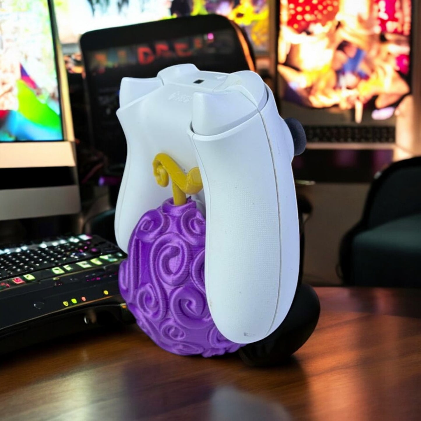 Gomu Gomu Controller Holder 3D Print - One Piece Desk Stand image 3