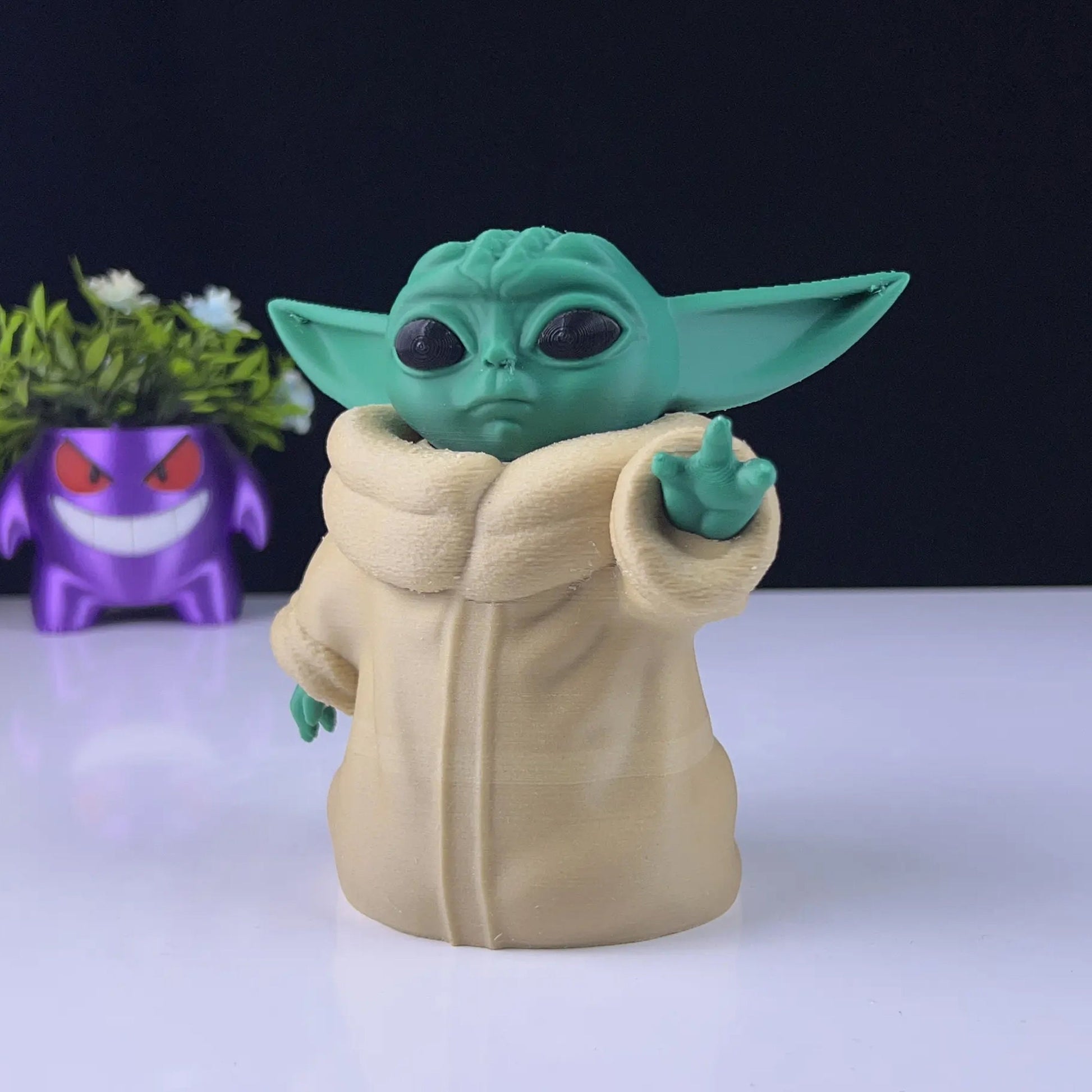 Baby Yoda 3D Printed Model - Mandalorean Game Collectible Figurine fan art desk pet image 4