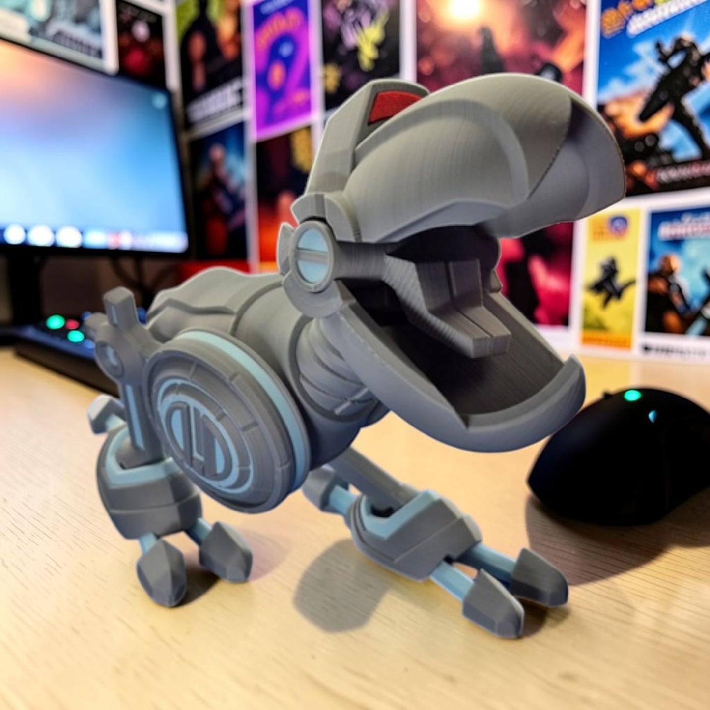 Mouser Robotic Sentry Fan Art - 3D Printed Desk Pet image 0