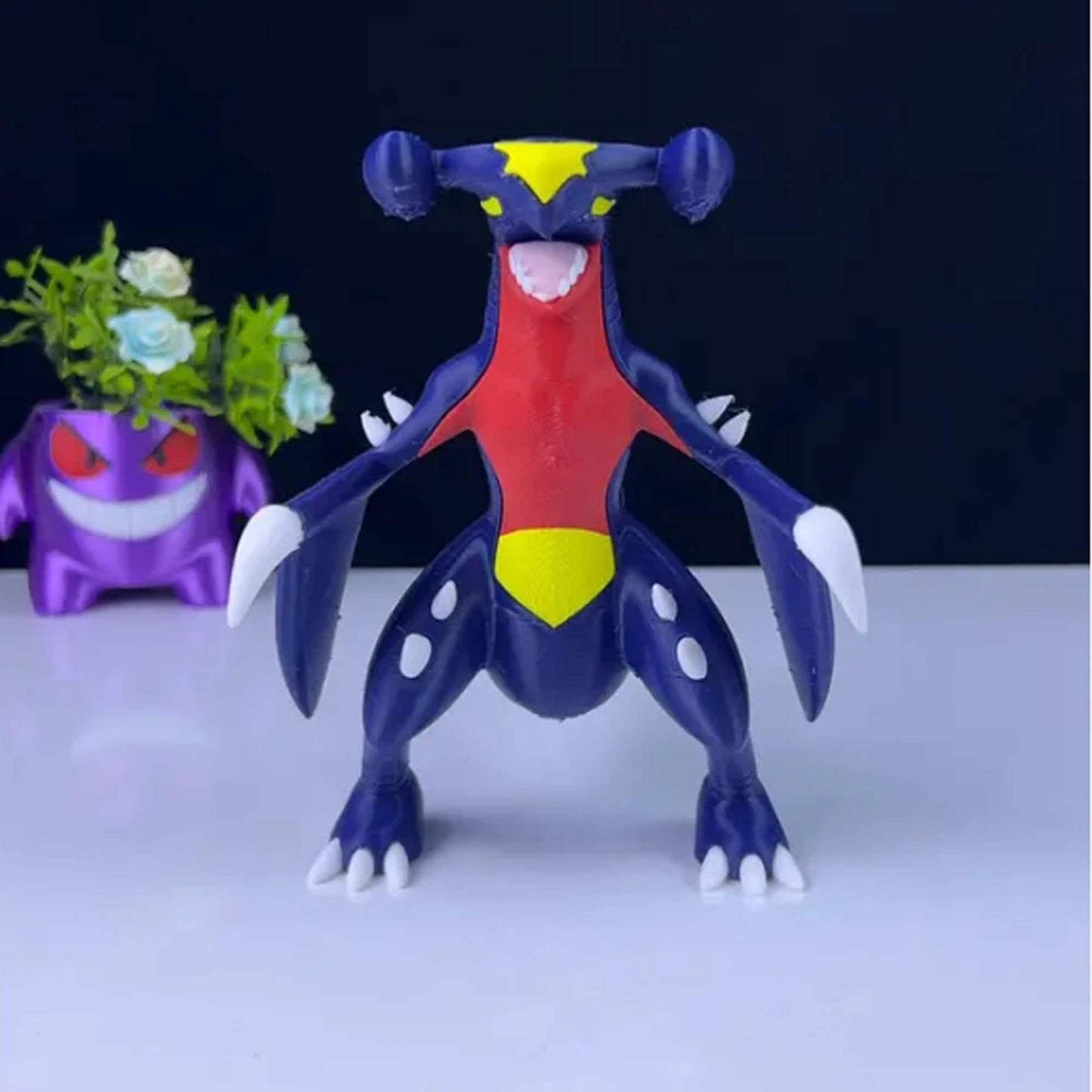 Garchomp 3D Printed Model - Pokemon Game Collectible Figurine fan art desk pet image 0