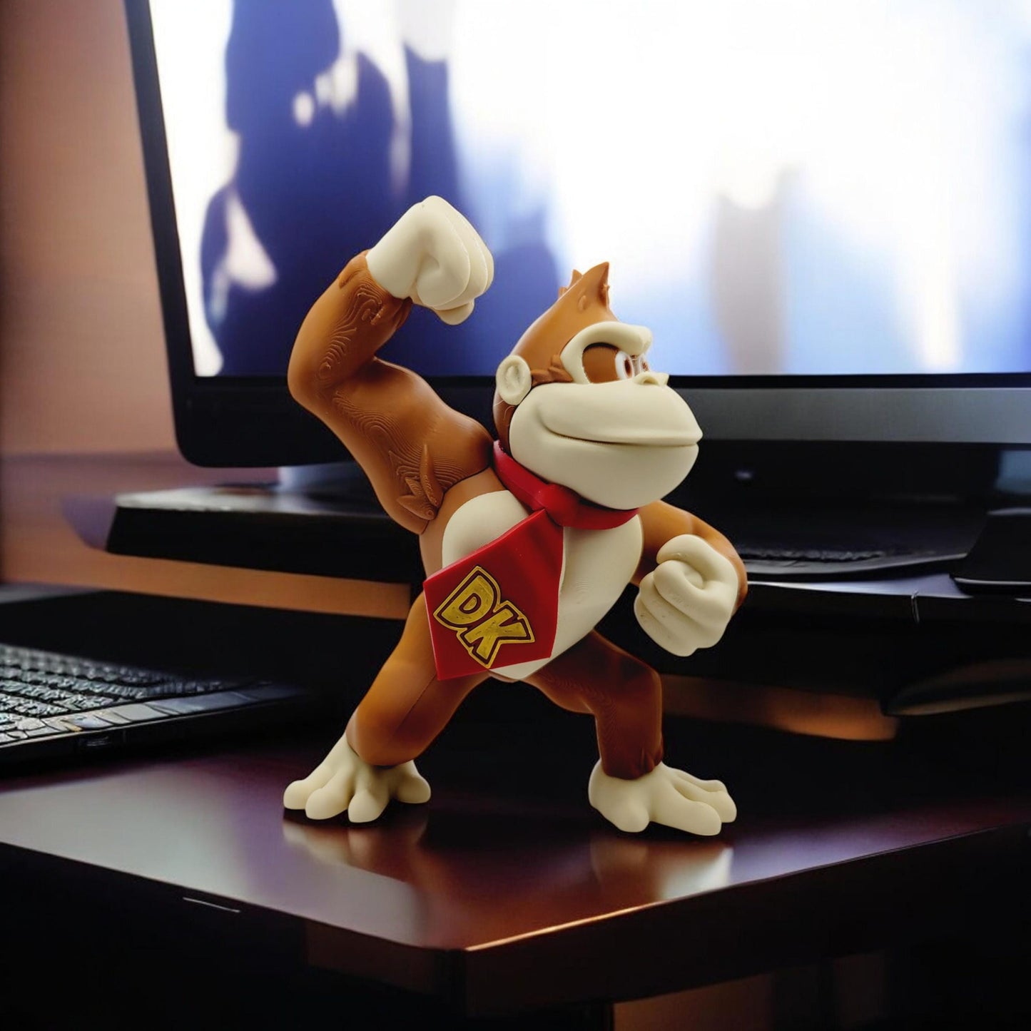 Donkey Kong 3D Printed Model - Game Collectible Figurine fan art desk pet image 0