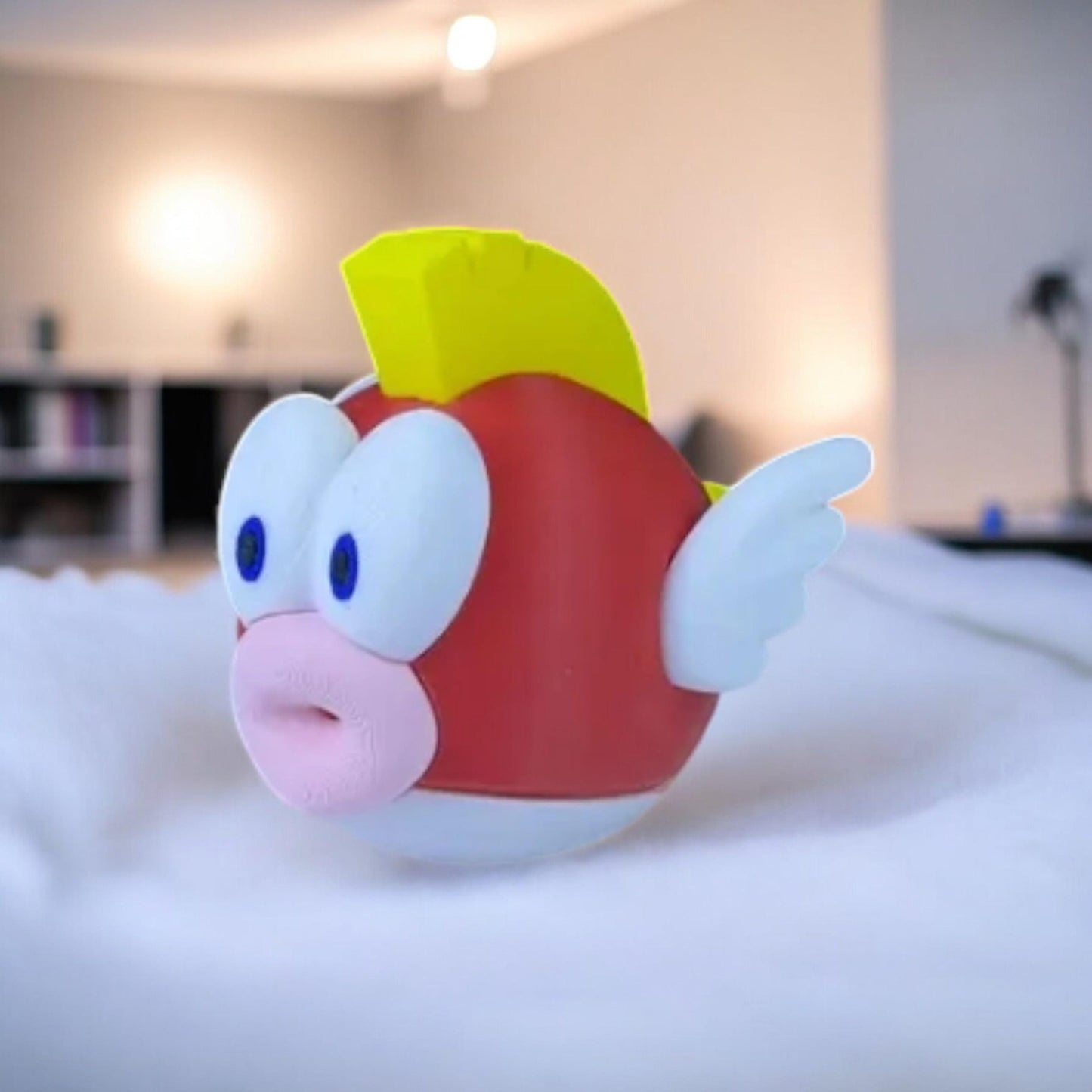 Cheep Cheep 3D Printed Model - Super Mario Game Collectible Figurine fan art desk pet image 6