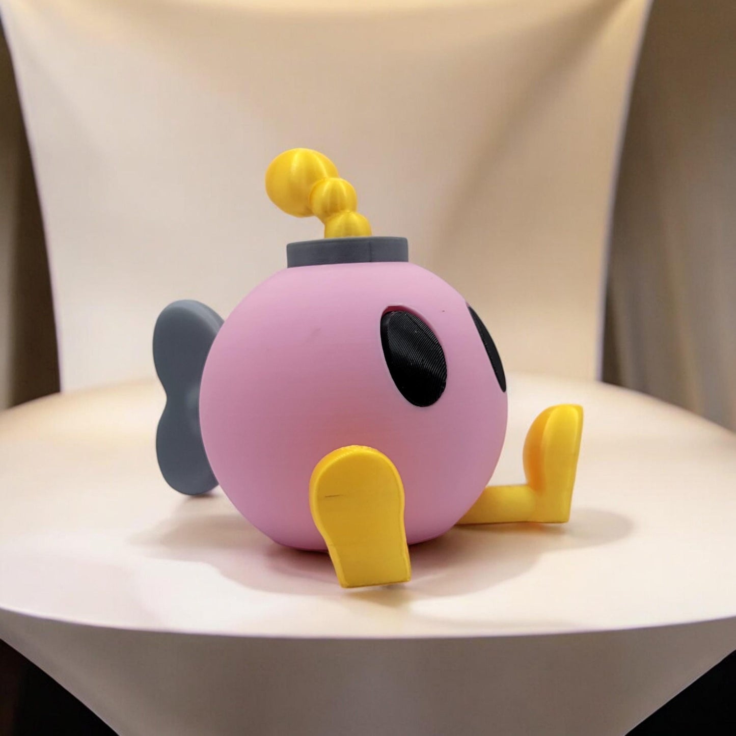 Bombette 3D Printed Model - Super Mario Game Collectible Figurine fan art desk pet image 2