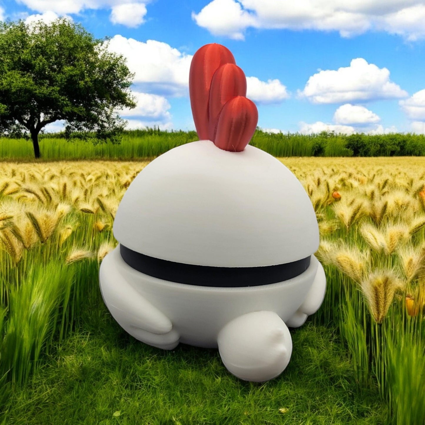 Chikipi Pokeball 3D Printed Model - Palworld Game Collectible Figurine fan art desk pet image 2