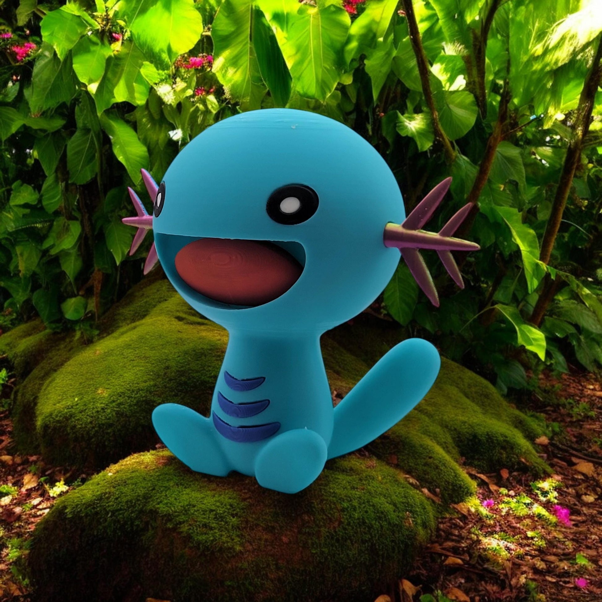 Happy Wooper 3D Printed Model - Pokemon Game Collectible Figurine fan art desk pet image 4