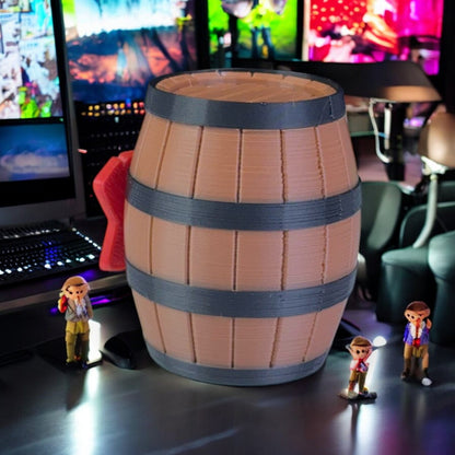 DK Barrel 3D Printed Model - Donkey Kong Game Collectible Figurine fan art desk pet image 4