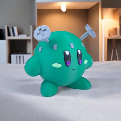 Frankenstein Kirby 3D Printed Model - Kirby Game Collectible Figurine fan art desk pet image 1