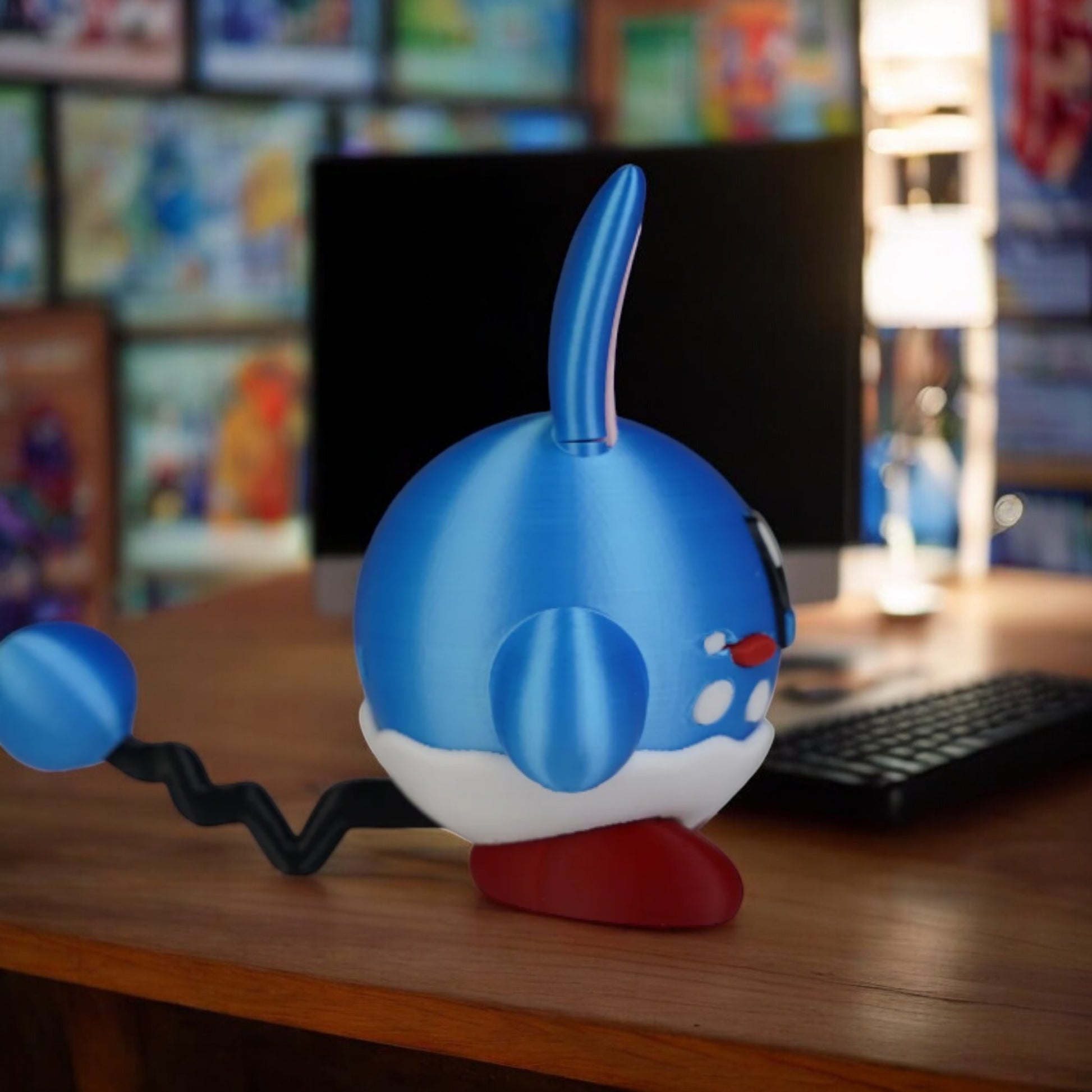 Azumarill Kirby 3D Printed Model - Pokemon Game Collectible Figurine fan art desk pet image 3