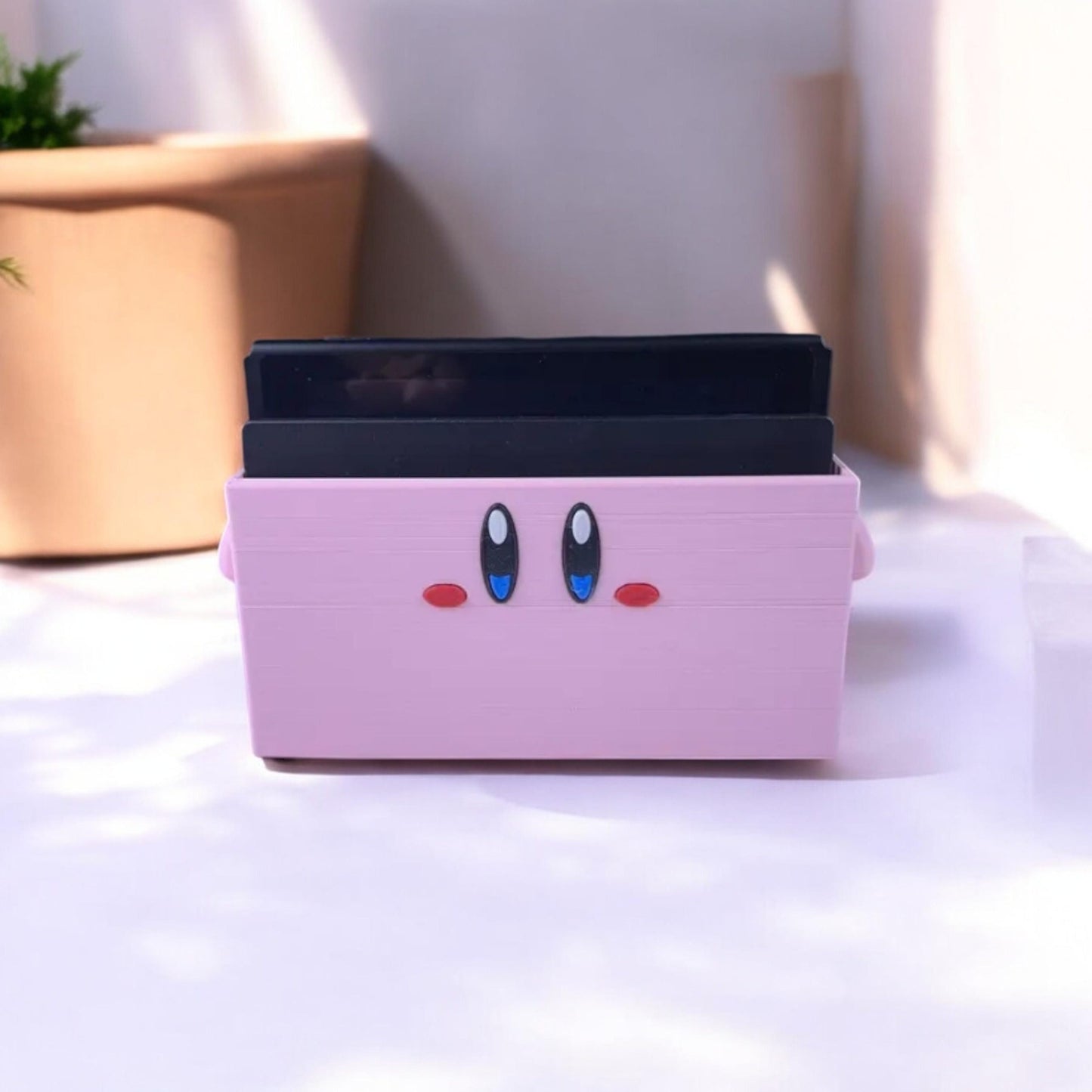 Kirby Dock Cover 3D Printed Model - Kirby Game Collectible Figurine fan art desk pet image 2