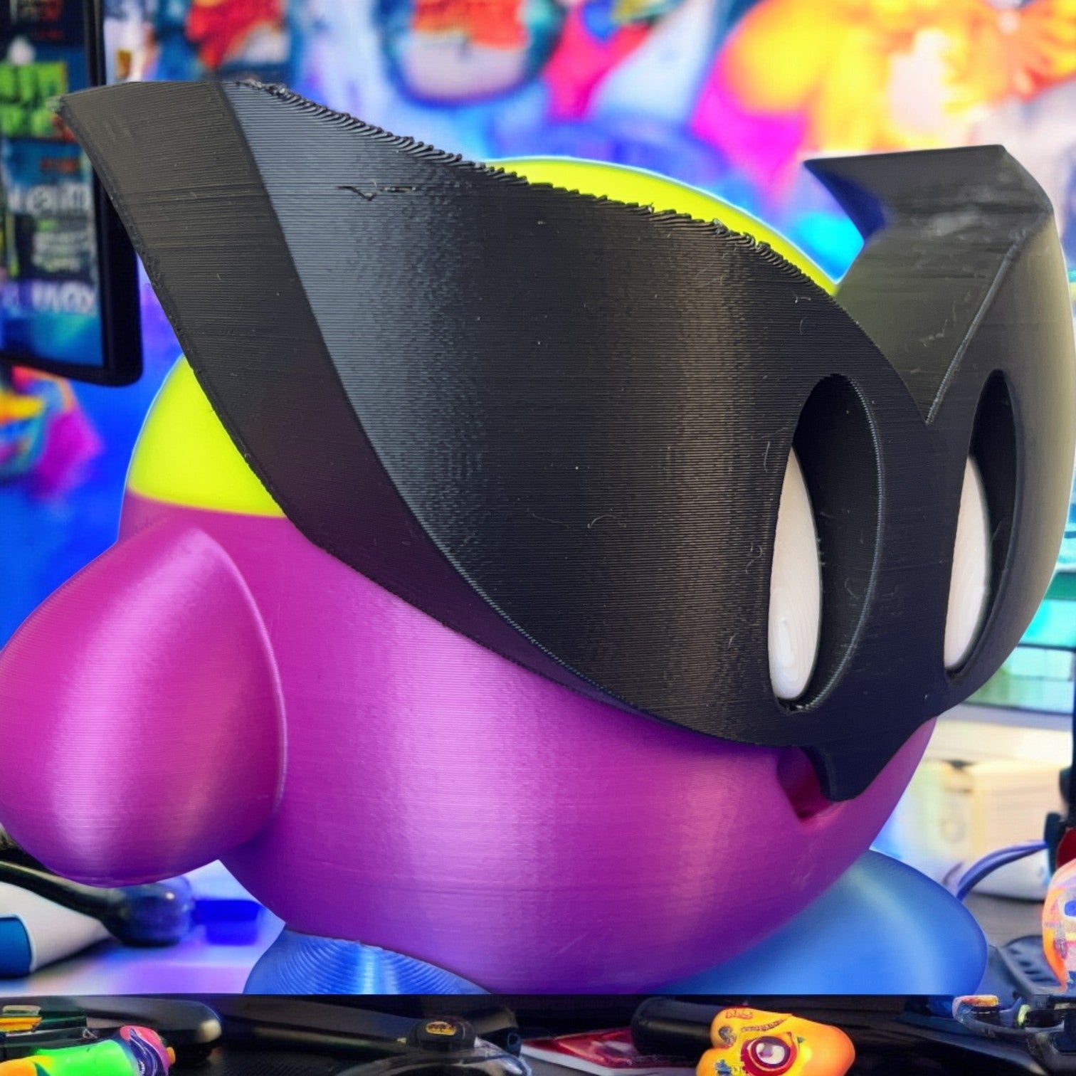 Wolverine Kirby 3D Printed Model - Kirby Game Collectible Figurine fan art desk pet image 2