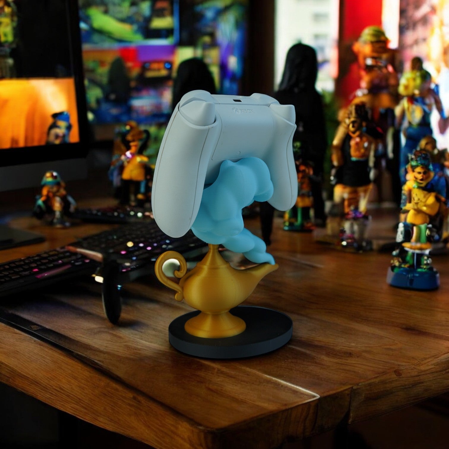 Lantern Controller Holder 3D Printed Model - Controller Accessories Game Collectible Figurine fan art desk pet image 3