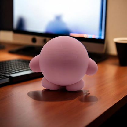 Captain America Kirby 3D Printed Model - Kirby Game Collectible Figurine fan art desk pet image 3