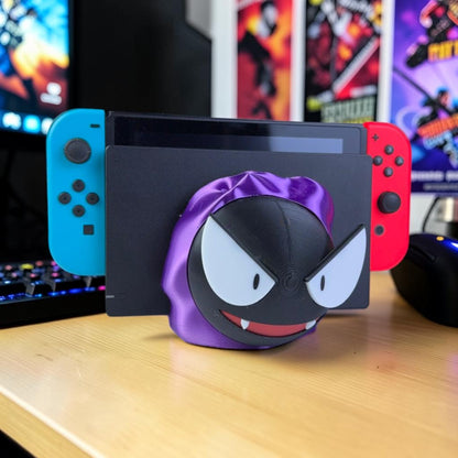 Gastly Nintendo Switch Dock Cover - 3D Printed Pokemon Inspired Fan Art - Gamer Desk Decor & Accessory image 0