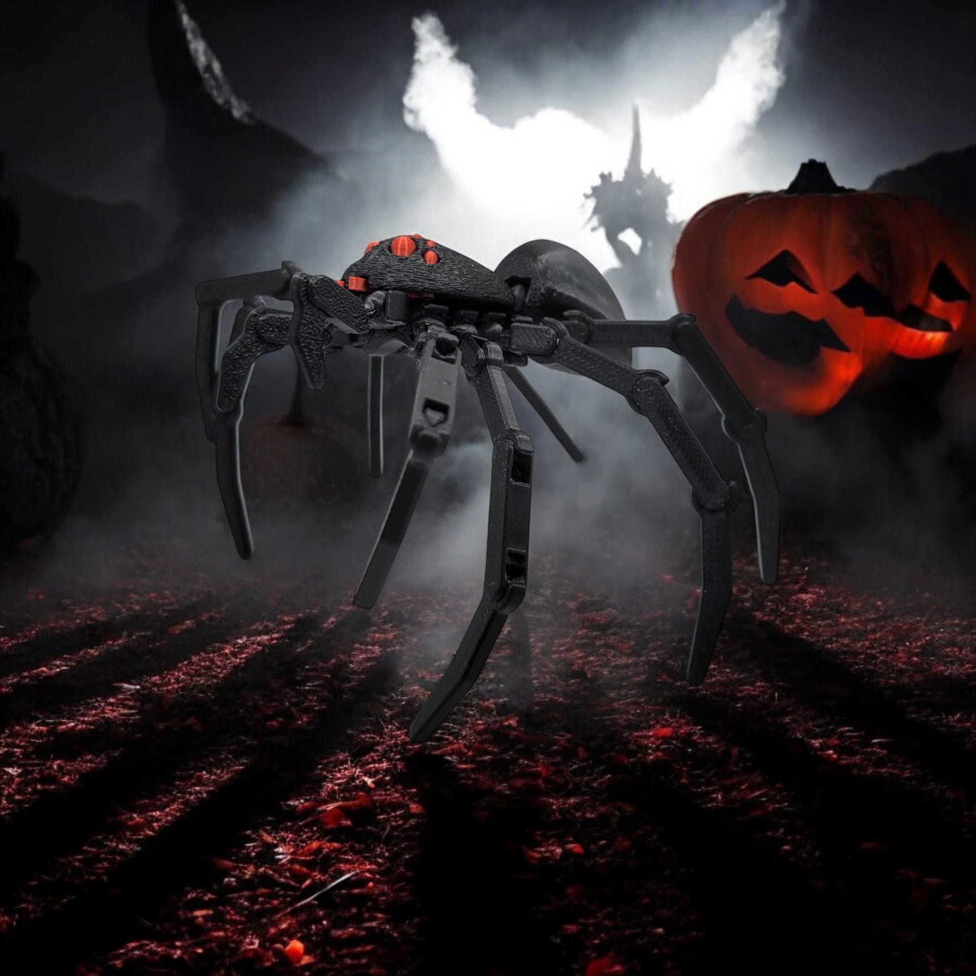 Articulated Spider 3D Printed Model - Halloween Game Collectible Figurine fan art desk pet image 5