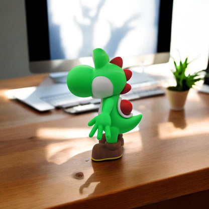 Yoshi 3D Printed Model - Super Mario Game Collectible Figurine fan art desk pet image 6