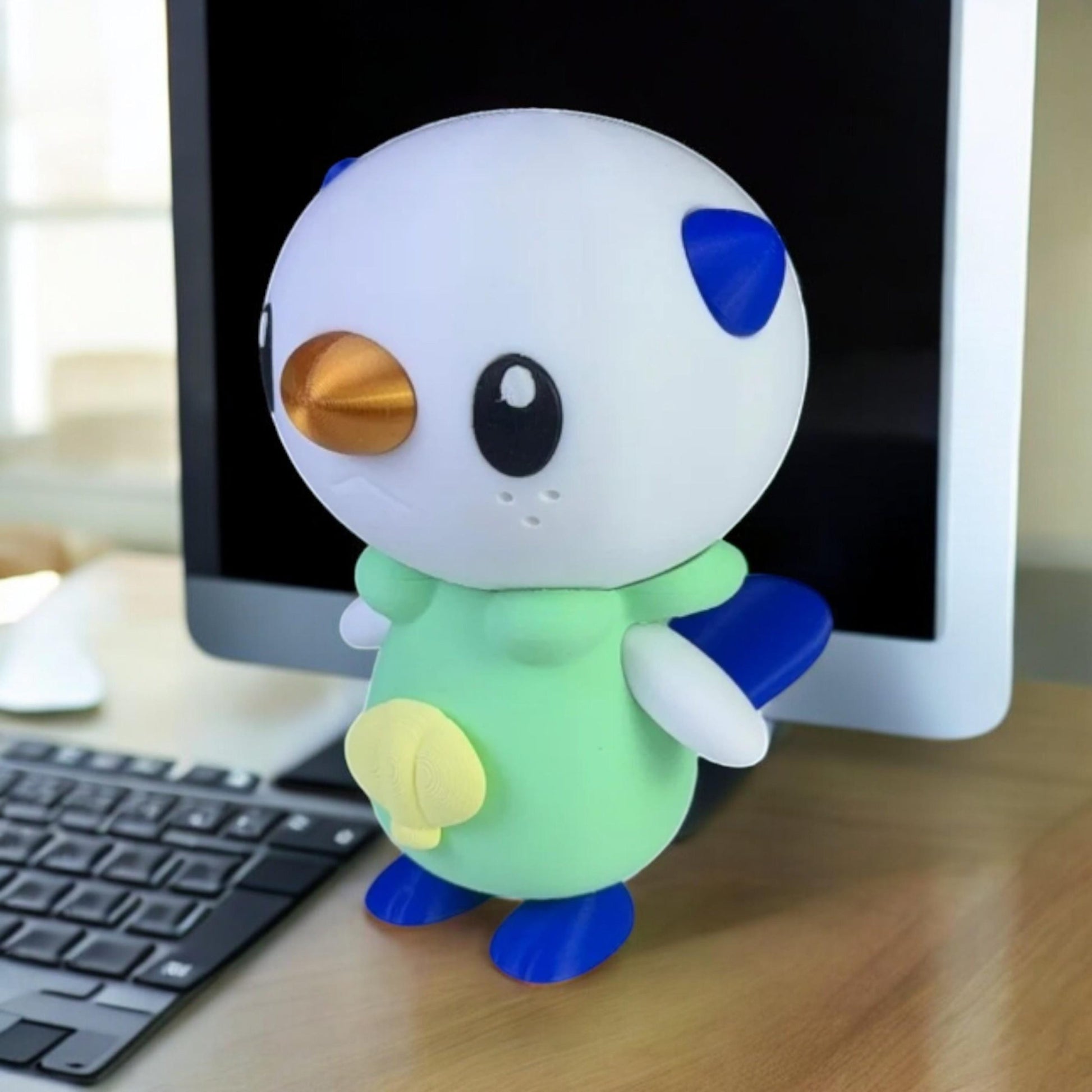 Oshawott 3D Printed Model - Pokemon Game Collectible Figurine fan art desk pet image 1