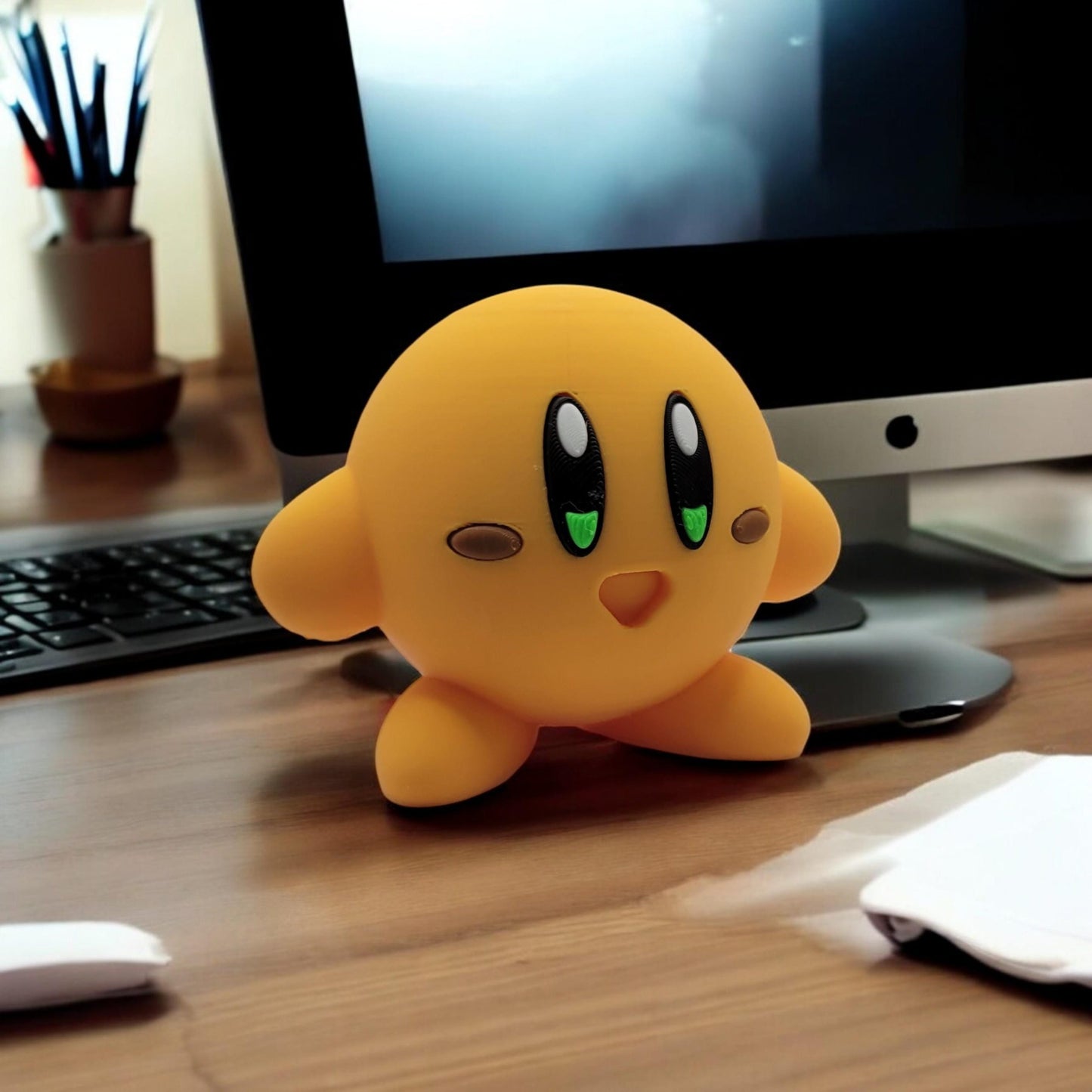 Charmander kirby 3D Printed Model - Kirby Game Collectible Figurine fan art desk pet image 2