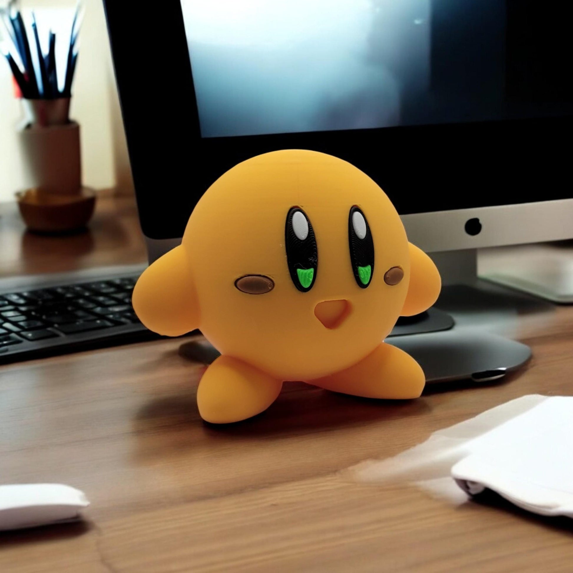 Charmander kirby 3D Printed Model - Kirby Game Collectible Figurine fan art desk pet image 2