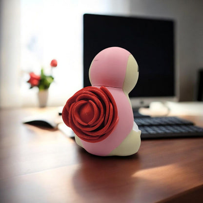 Floral Cyndaquil 3D Printed Model - Pokemon Game Collectible Figurine fan art desk pet image 3