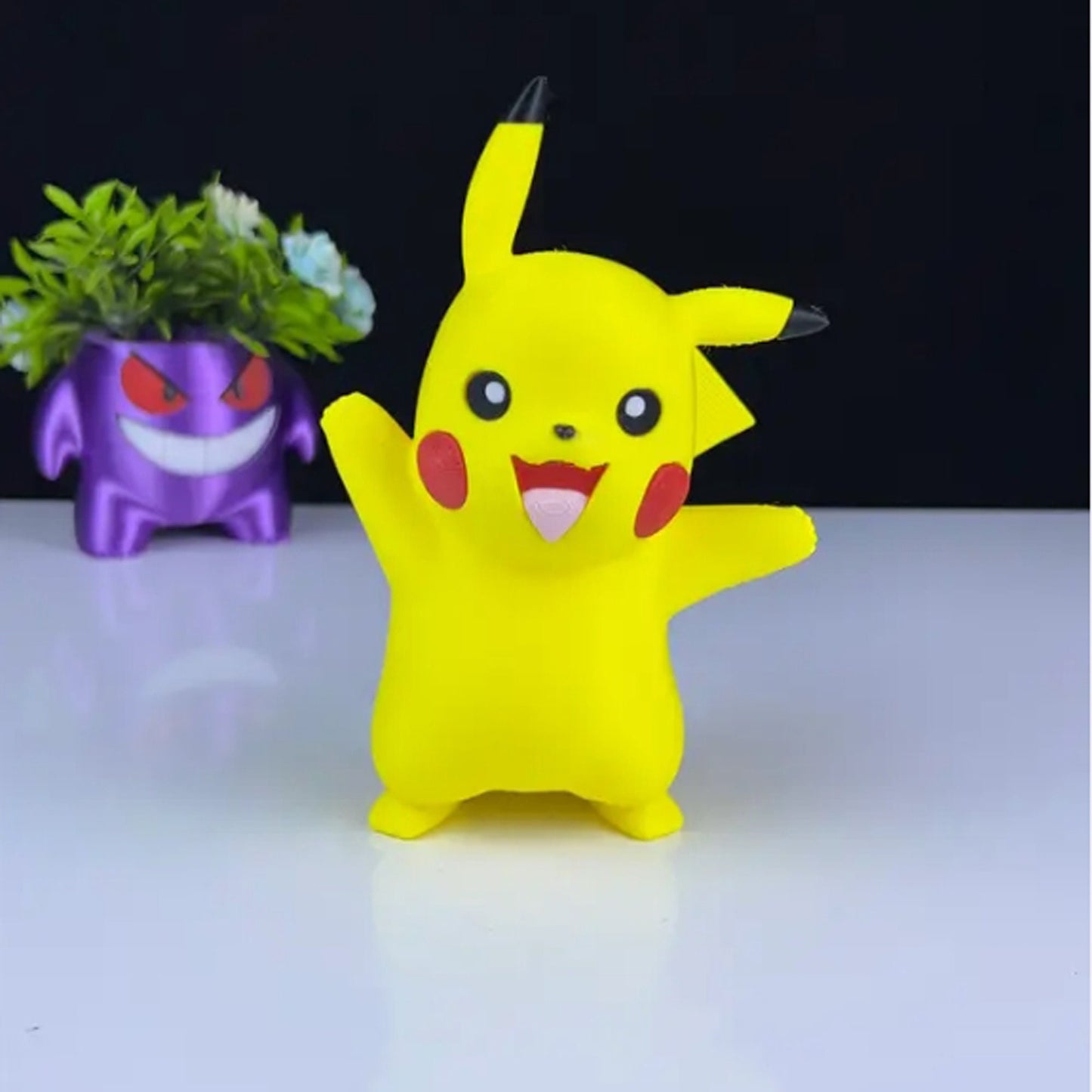 Pikachu 3D Printed Model - Pokemon Game Collectible Figurine fan art desk pet image 0