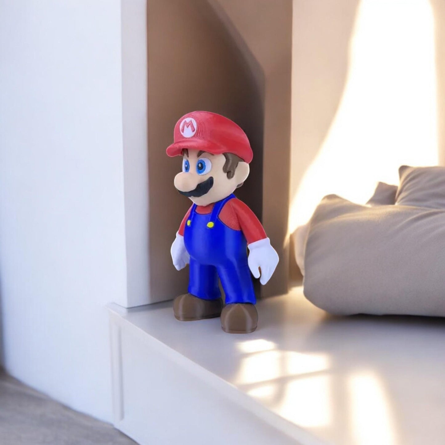 Mario 3D Printed Model - Super Mario Game Collectible Figurine fan art desk pet image 2