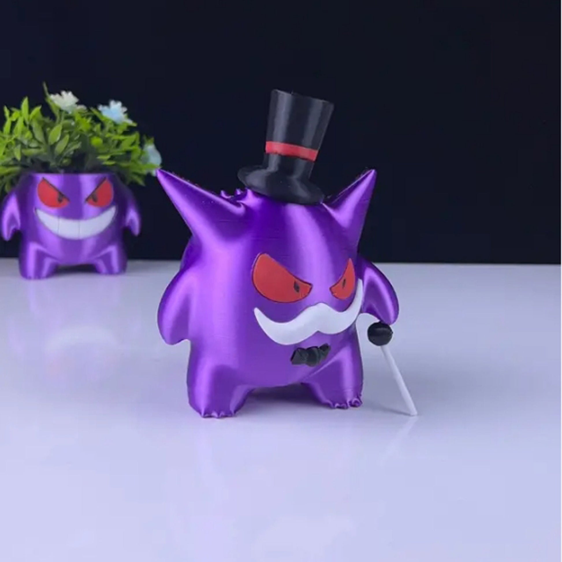 Mr Gengar 3D Printed Model - Pokemon Game Collectible Figurine fan art desk pet image 1