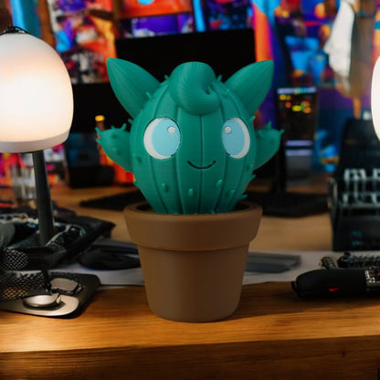 Jigglypuff Cactus3D Printed Model - Pokemon Game Collectible Figurine fan art desk pet image 0