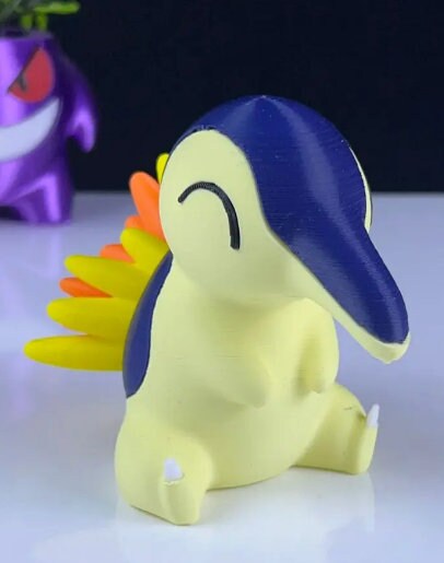 Cyndaquil 3D Printed Model - Pokemon Game Collectible Figurine fan art desk pet image 7