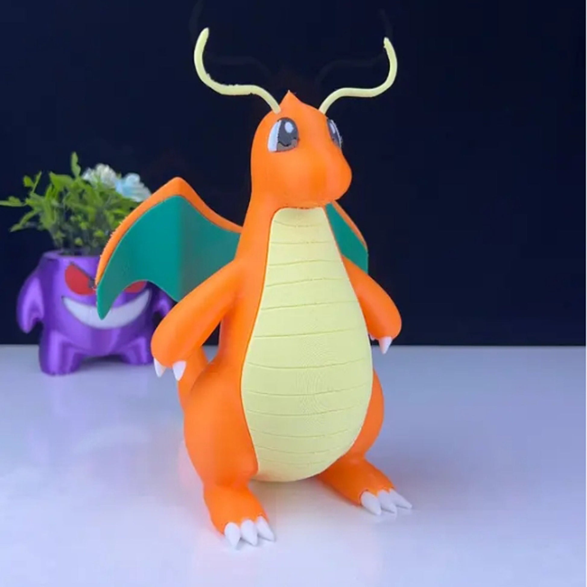 Dragonite 3D Printed Model - Pokemon Game Collectible Figurine fan art desk pet image 3