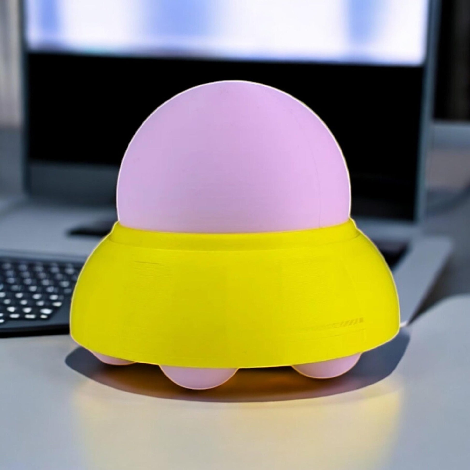 UFO Kirby 3D Printed Model - Kirby Game Collectible Figurine fan art desk pet image 3