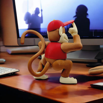 Diddy Kong 3D Printed Model - Game Collectible Figurine fan art desk pet image 2