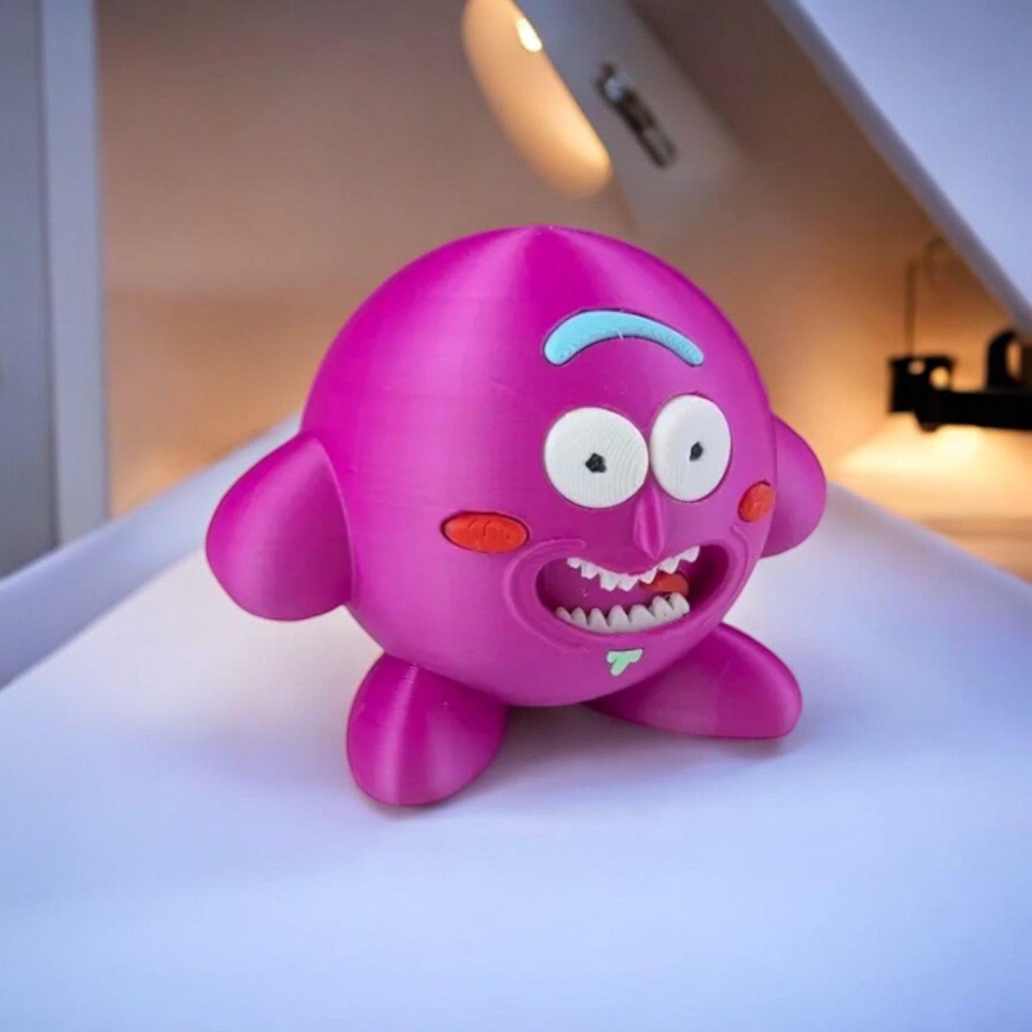 Sanches Kirby 3D Printed Model - Kirby Game Collectible Figurine fan art desk pet image 1