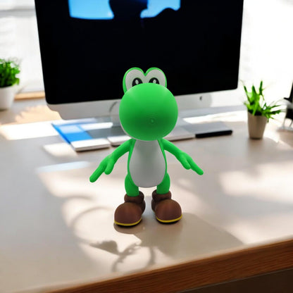 Yoshi 3D Printed Model - Super Mario Game Collectible Figurine fan art desk pet image 3