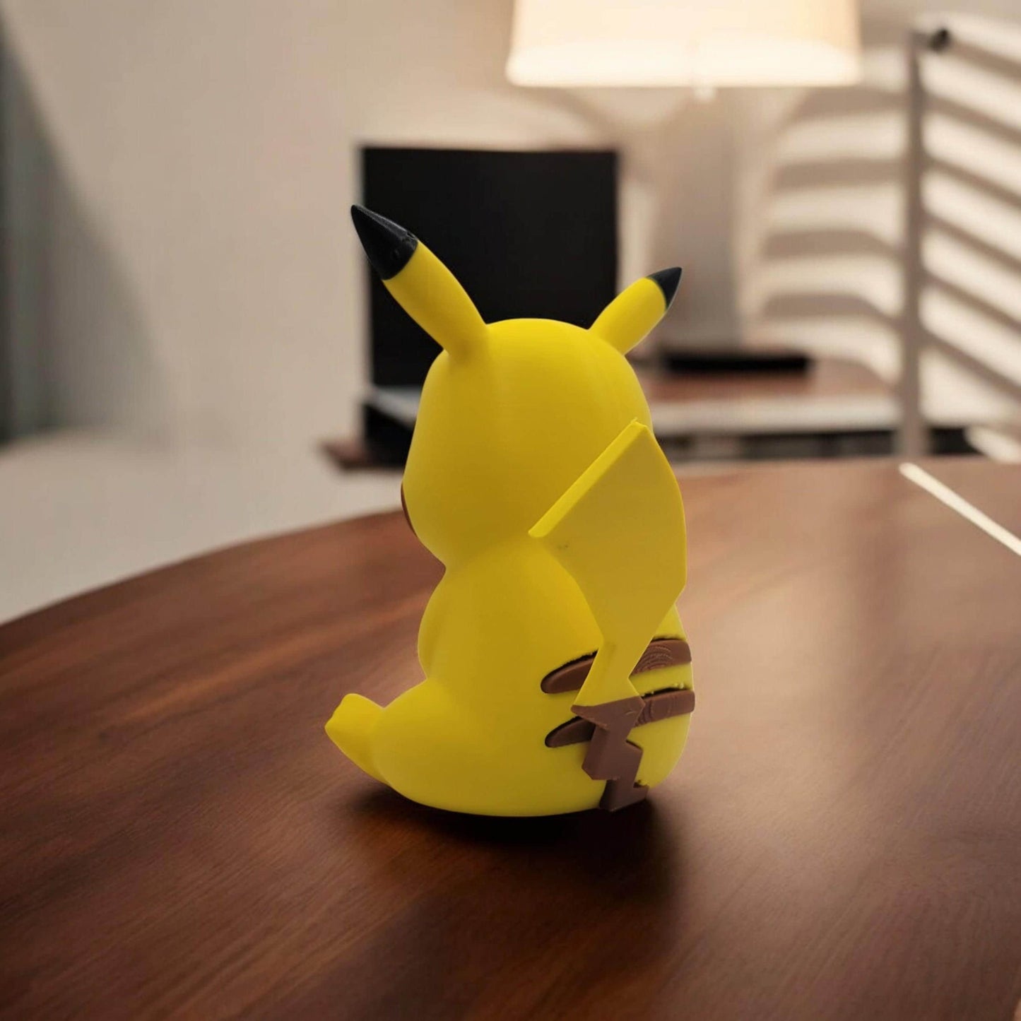 Sitting Pikachu 3D Printed Model - Pokemon Game Collectible Figurine fan art desk pet image 6
