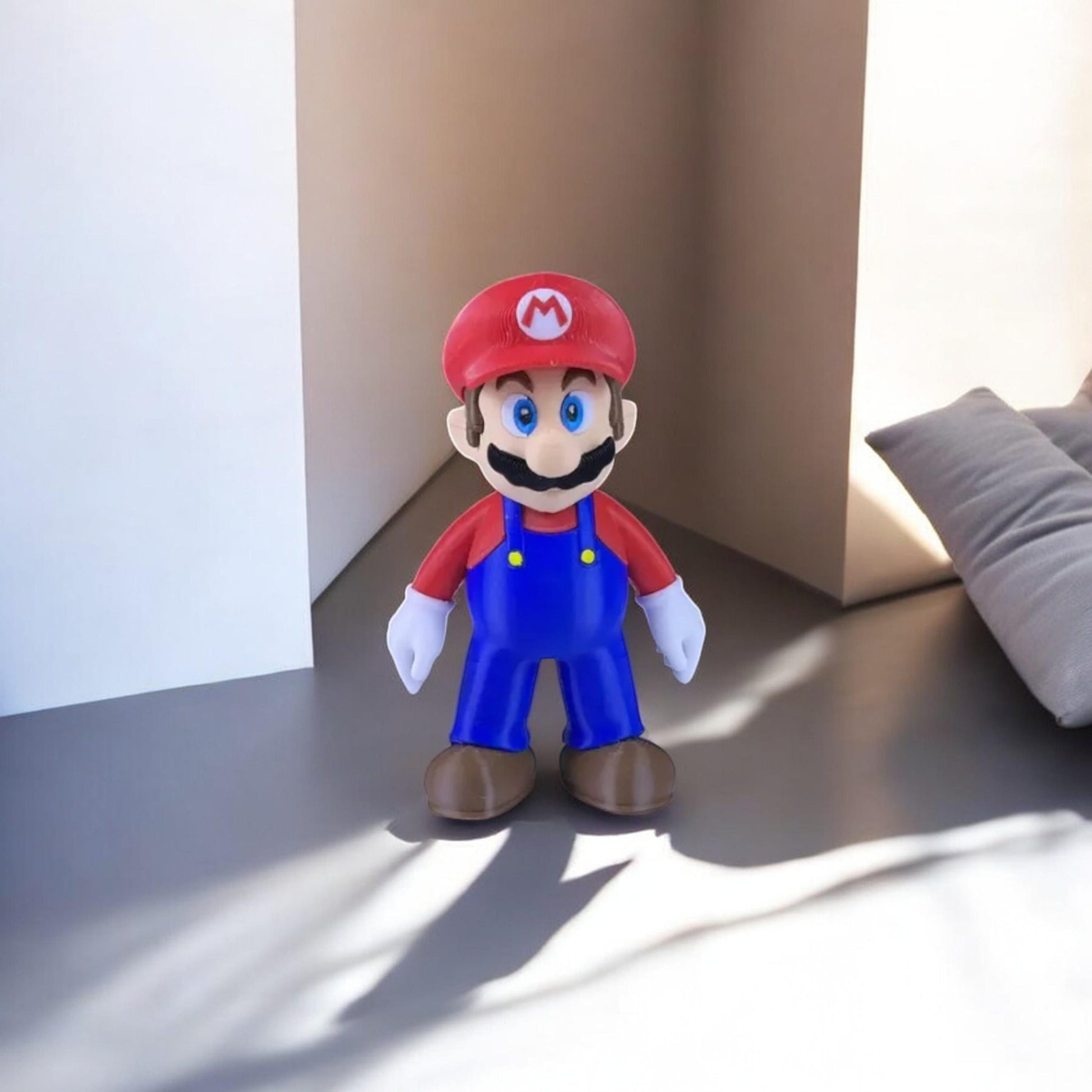 Mario 3D Printed Model - Super Mario Game Collectible Figurine fan art desk pet image 1