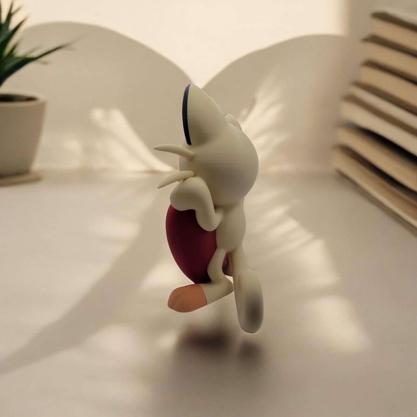 Heartful Meowth 3D Printed Model - Pokemon Game Collectible Figurine fan art desk pet image 5