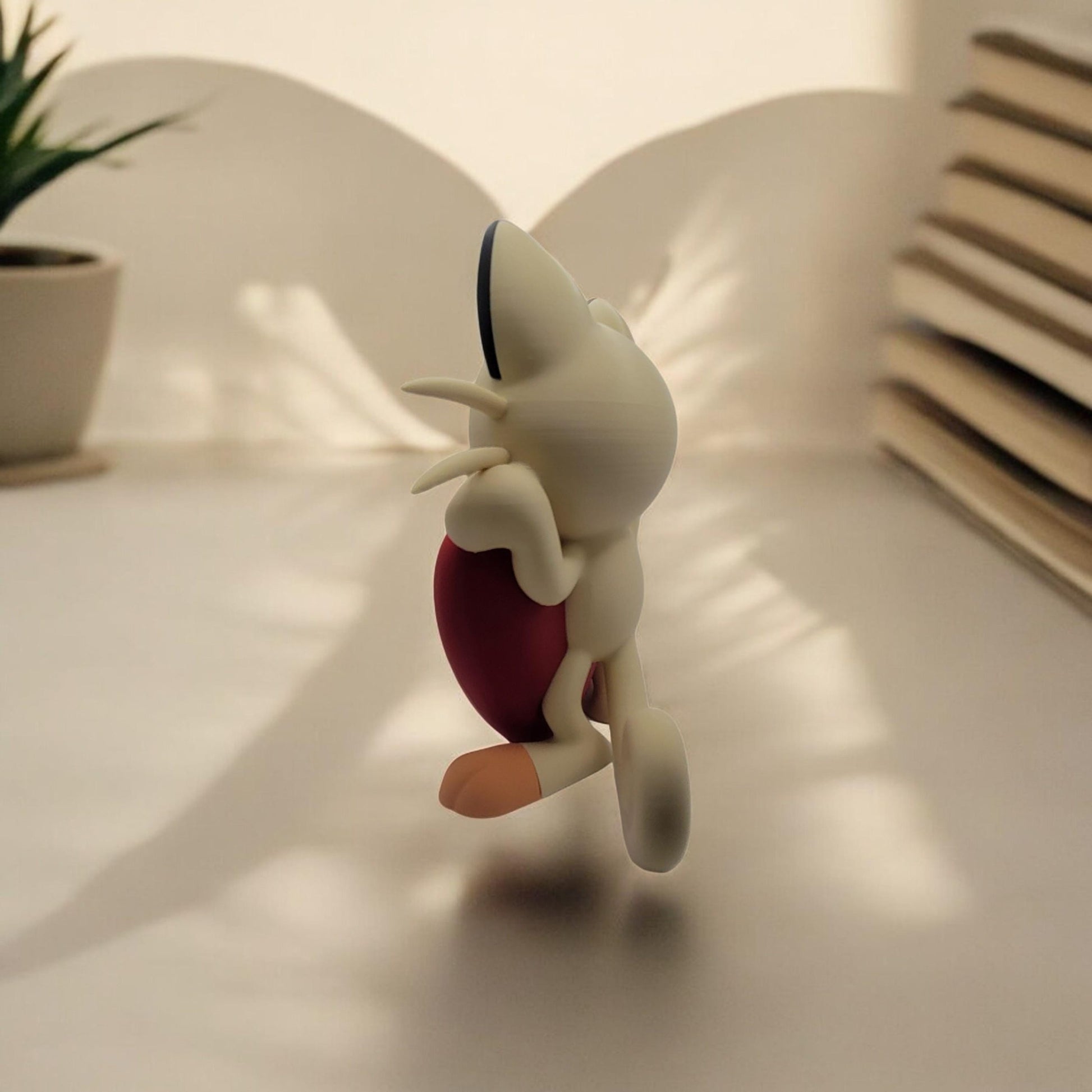Heartful Meowth 3D Printed Model - Pokemon Game Collectible Figurine fan art desk pet image 5