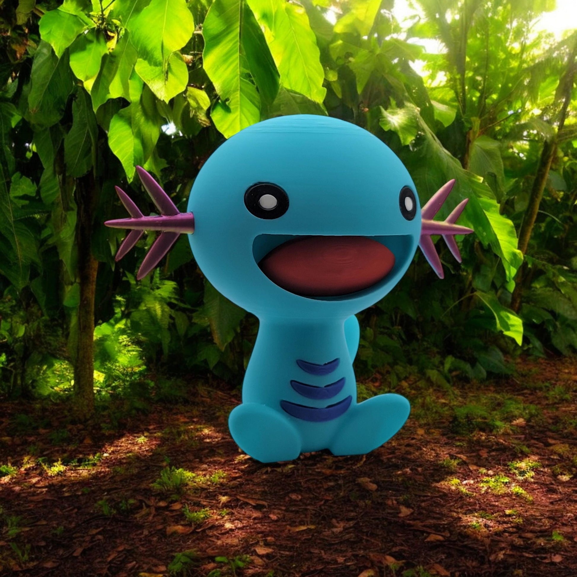 Happy Wooper 3D Printed Model - Pokemon Game Collectible Figurine fan art desk pet image 5