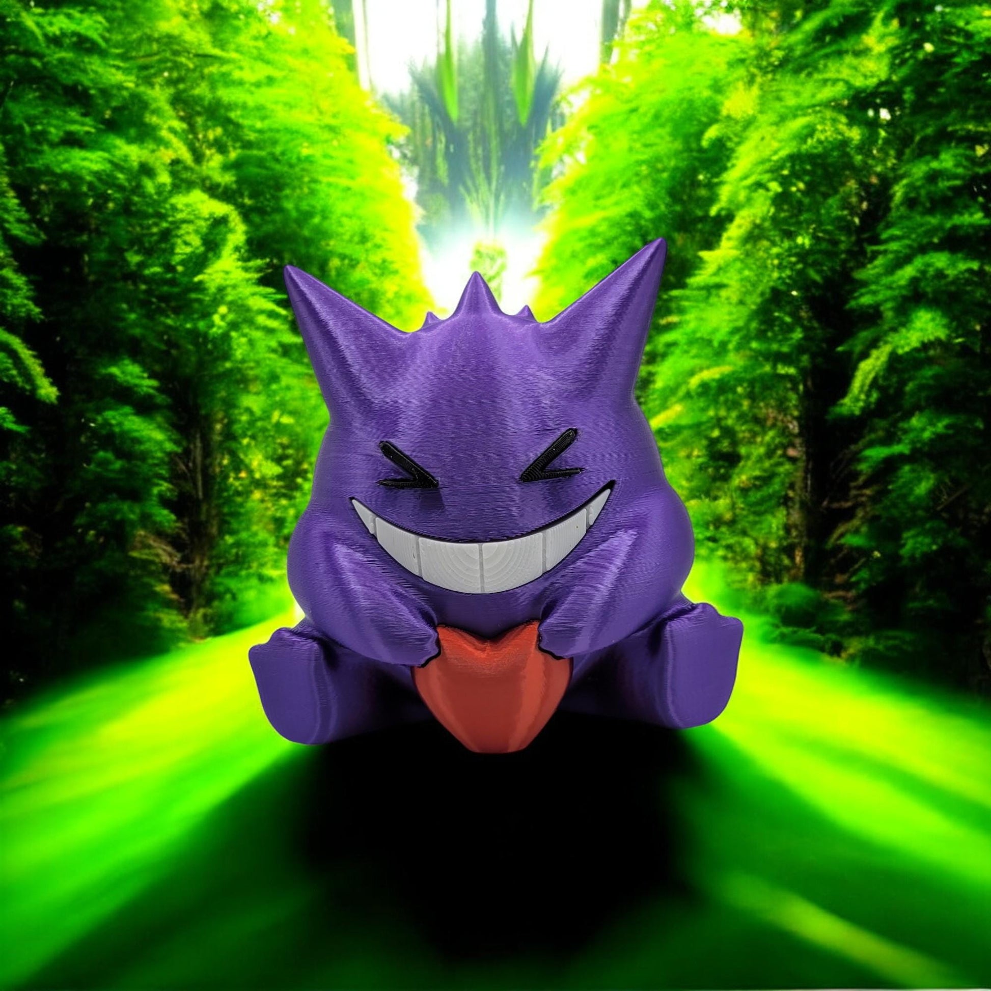 Heartful Gengar 3D Printed Model - Pokemon Game Collectible Figurine fan art desk pet image 0