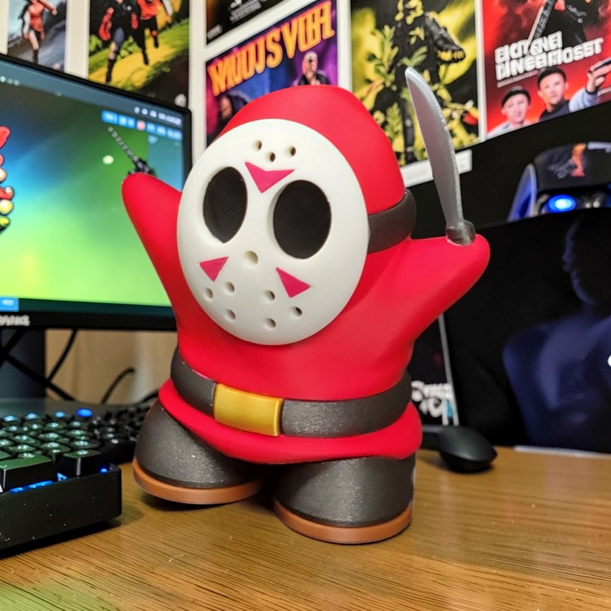 Jawa Shy Guy Jason 3D Print - Star Wars Mario Horror Mashup image 1