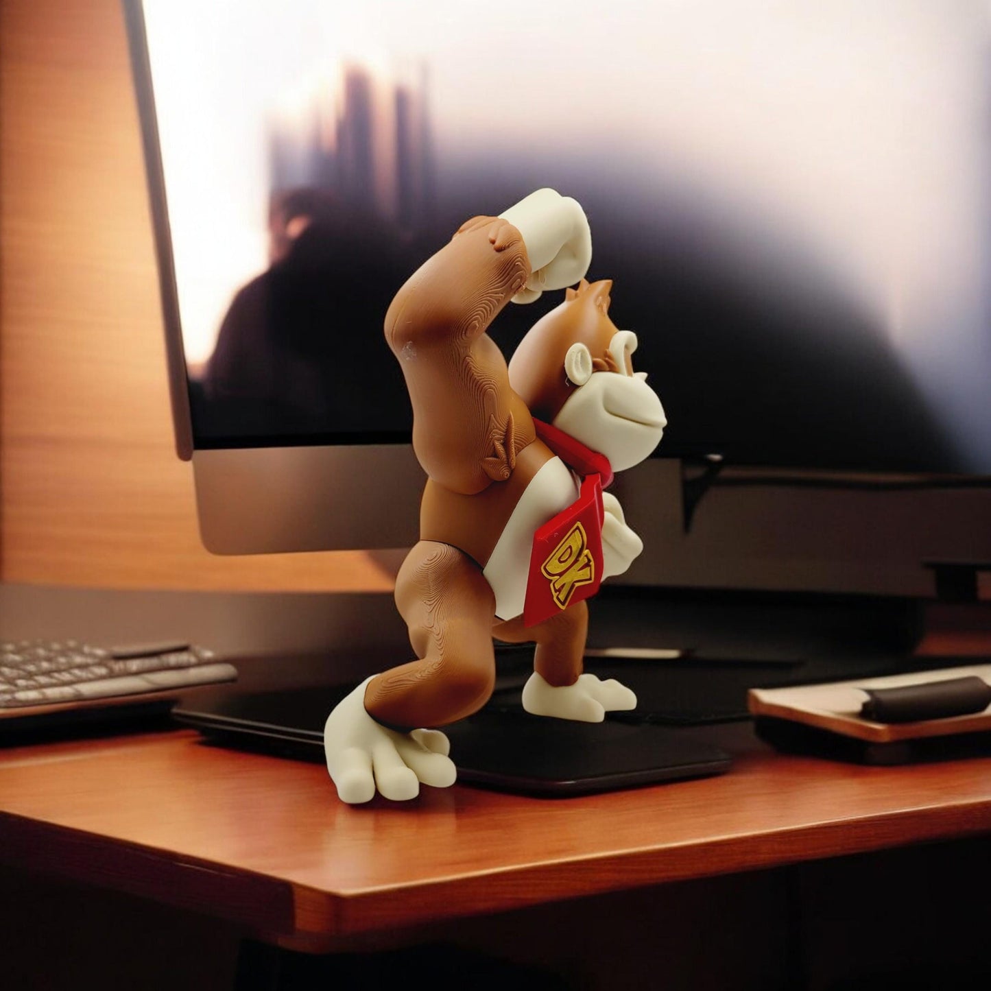 Donkey Kong 3D Printed Model - Game Collectible Figurine fan art desk pet image 1