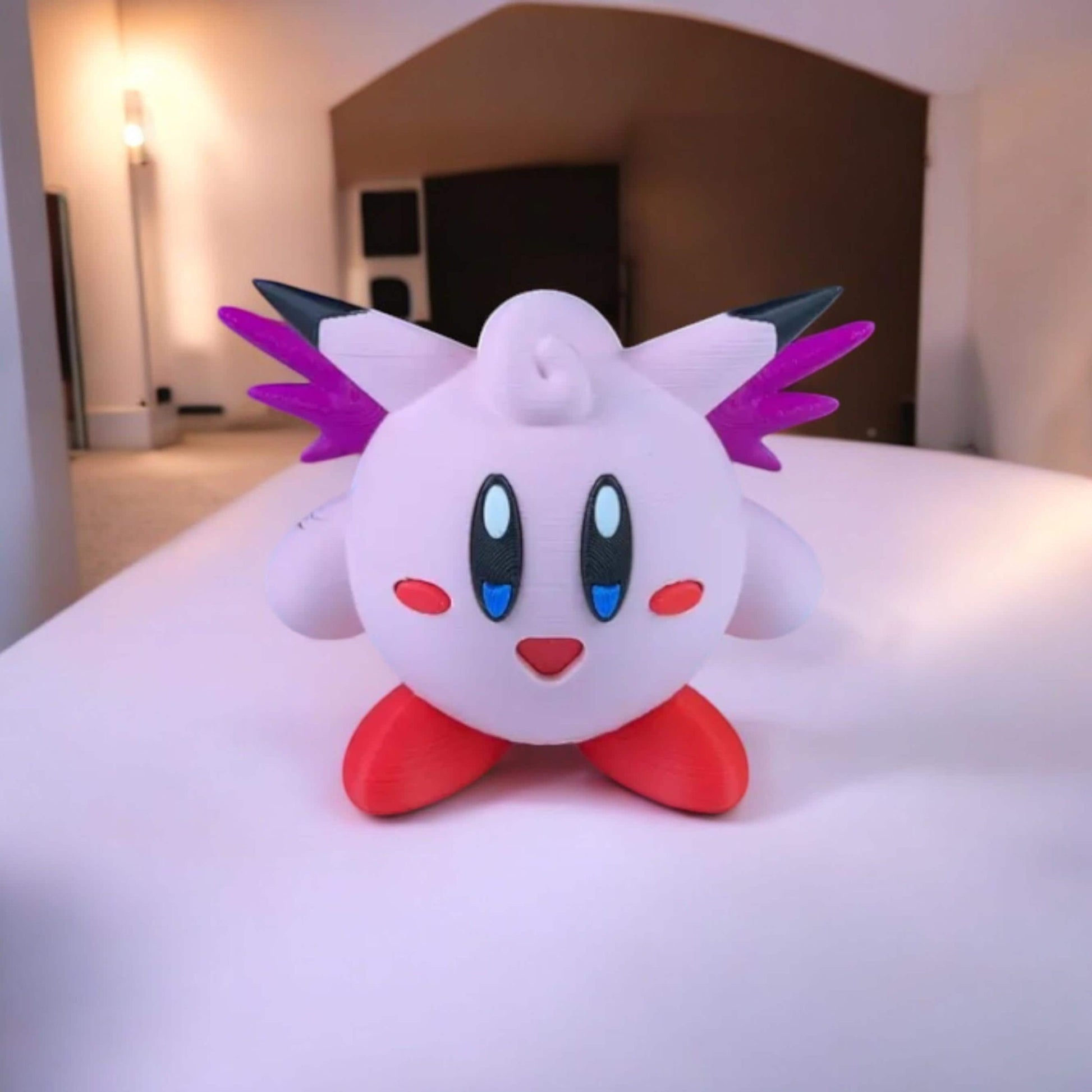 Clefable Kirby 3D Printed Model - Kirby Game Collectible Figurine fan art desk pet image 0