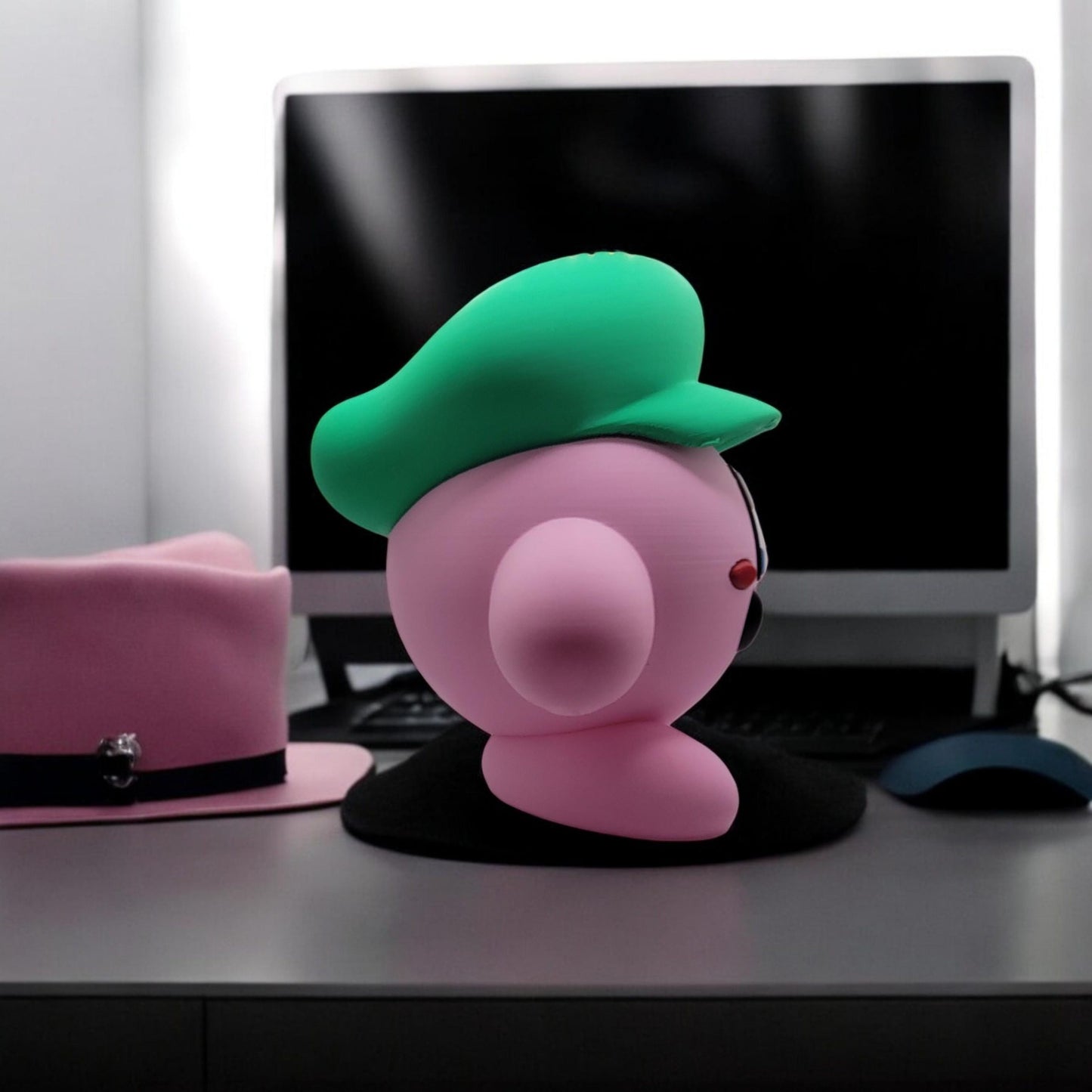 Luigy Kirby 3D Printed Model - Kirby Game Collectible Figurine fan art desk pet image 2