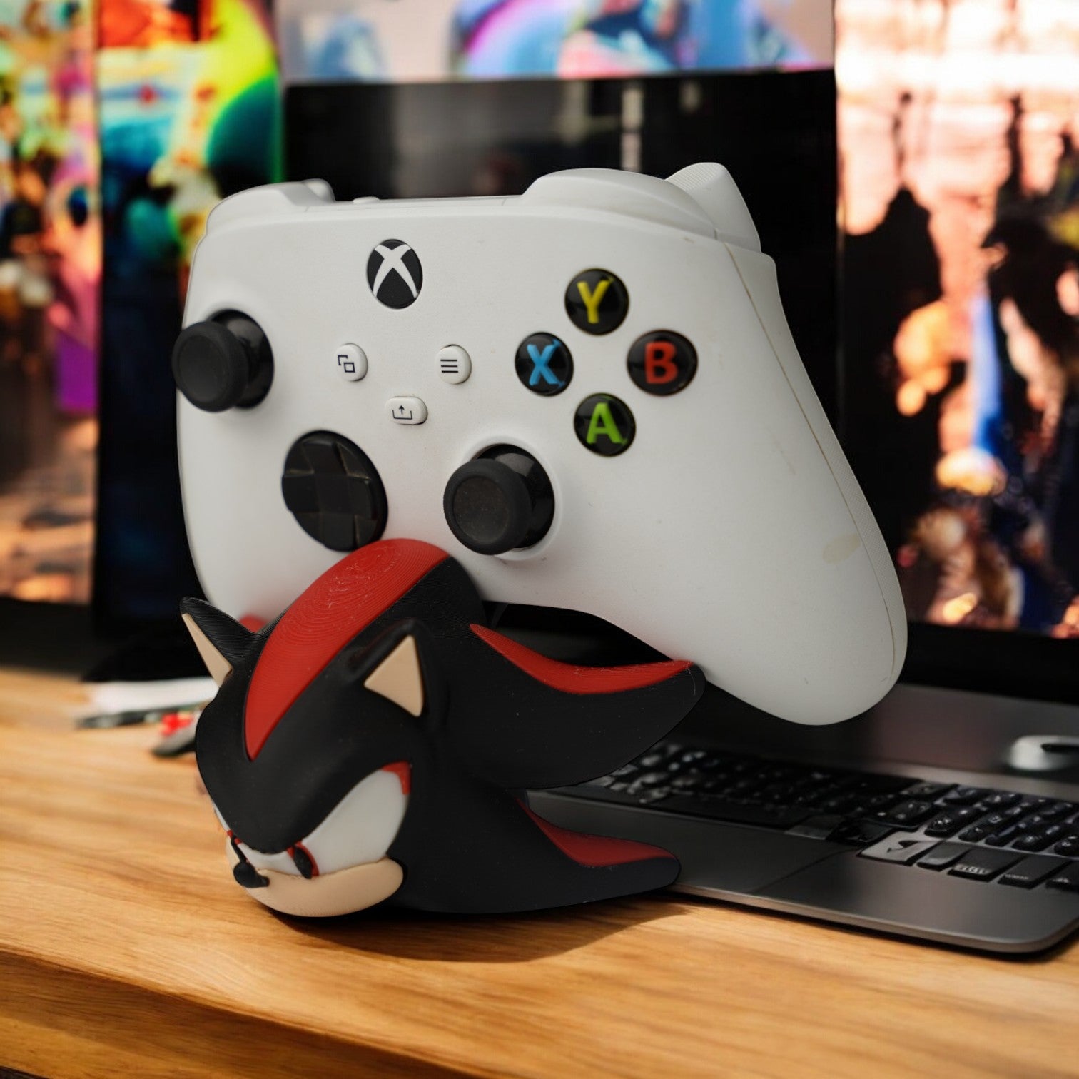Shadow Controller Holder 3D Print - Sonic Game Console Stand image 1